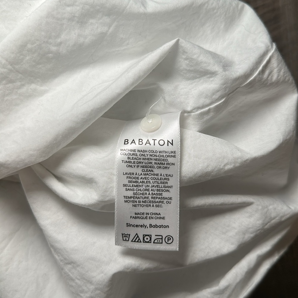 Babaton Eaton Poplin A-Line Tent Dress - Small - Picture 8 of 10